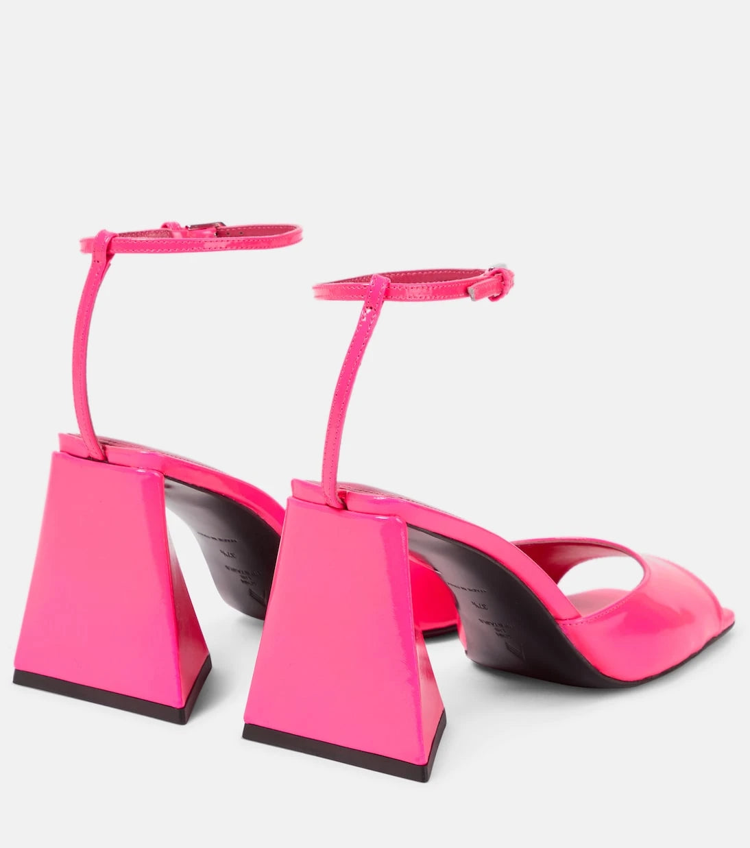 The Attico - Piper 85 patent leather sandals