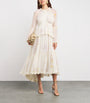Zimmermann Nude Memento Peplum Flutter Midi Dress