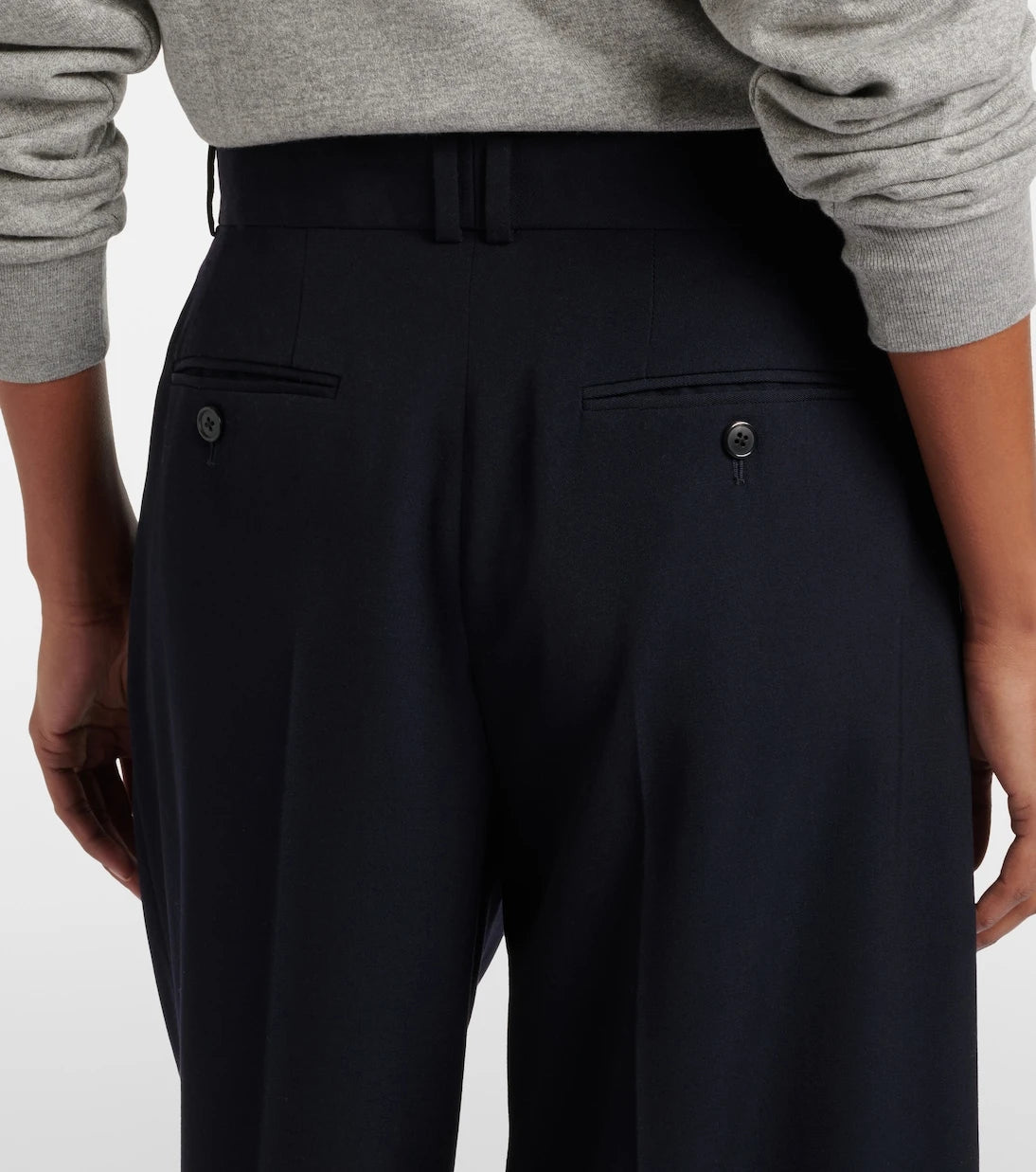 The Row - Lior wool gabardine wide-leg pants
