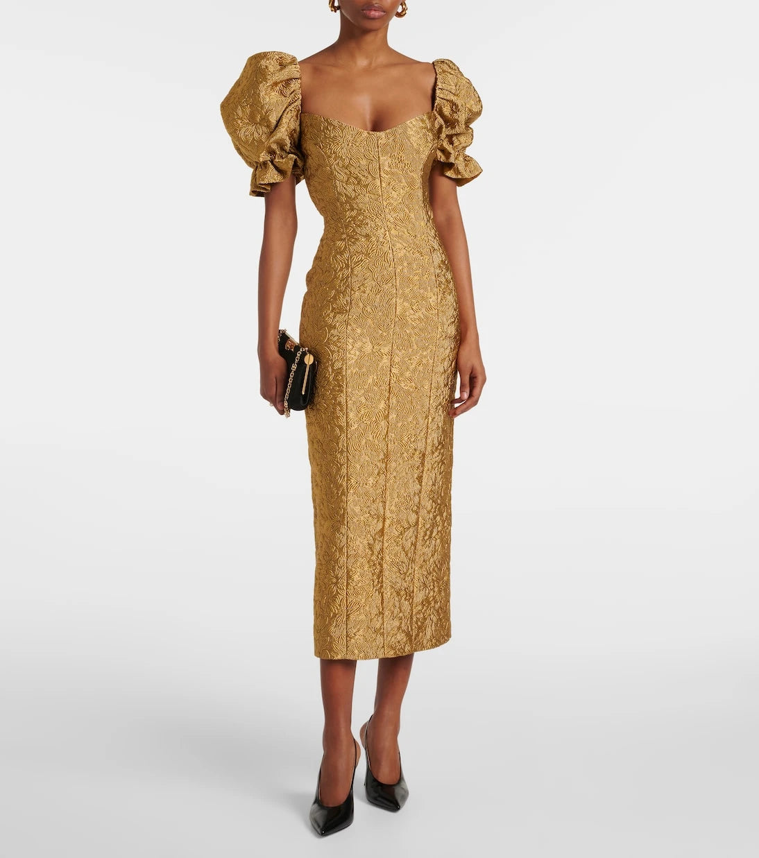 Markarian - Farrah floral brocade midi dress