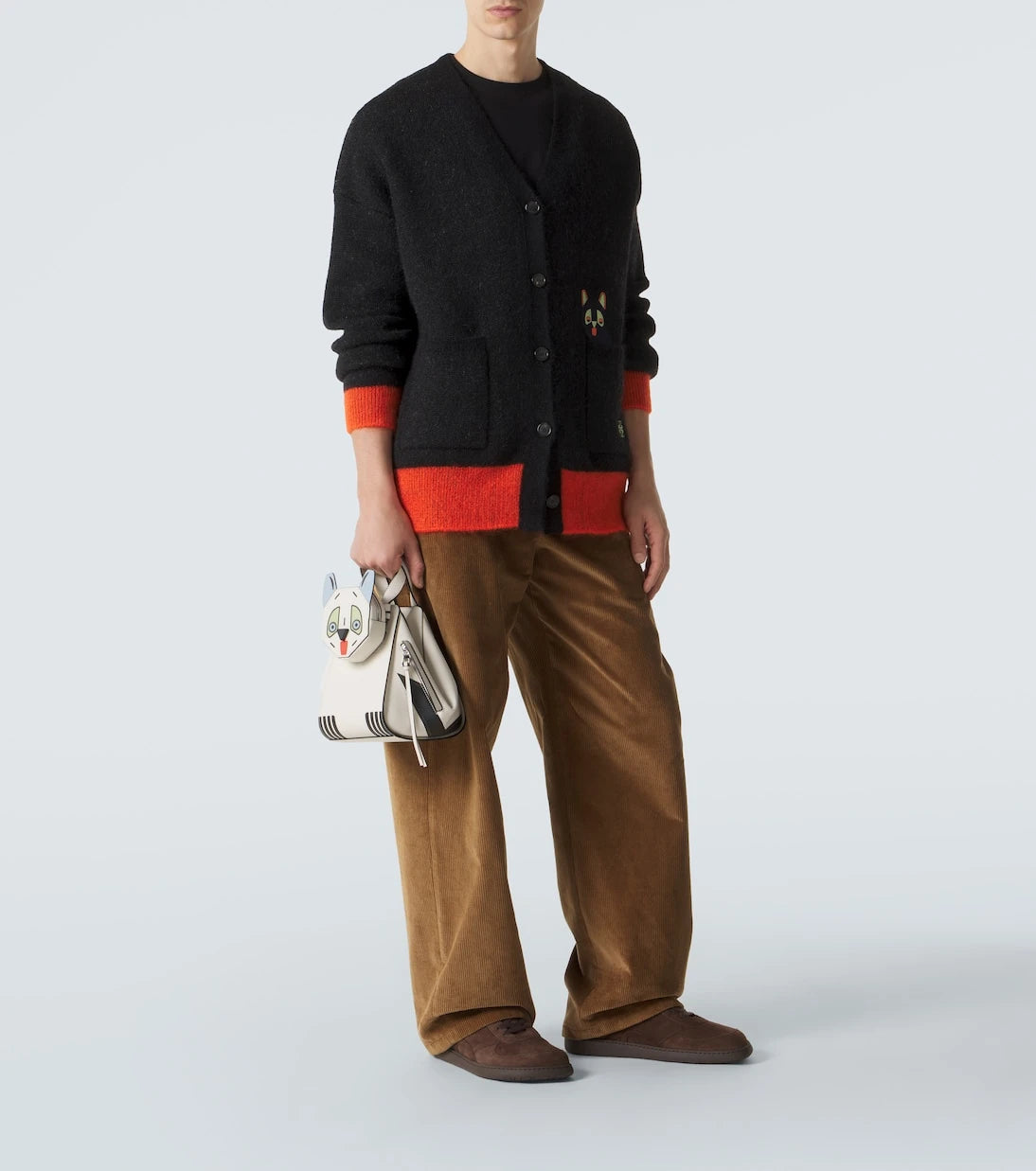 Loewe - x Louis Wain Hammock leather top-handle bag