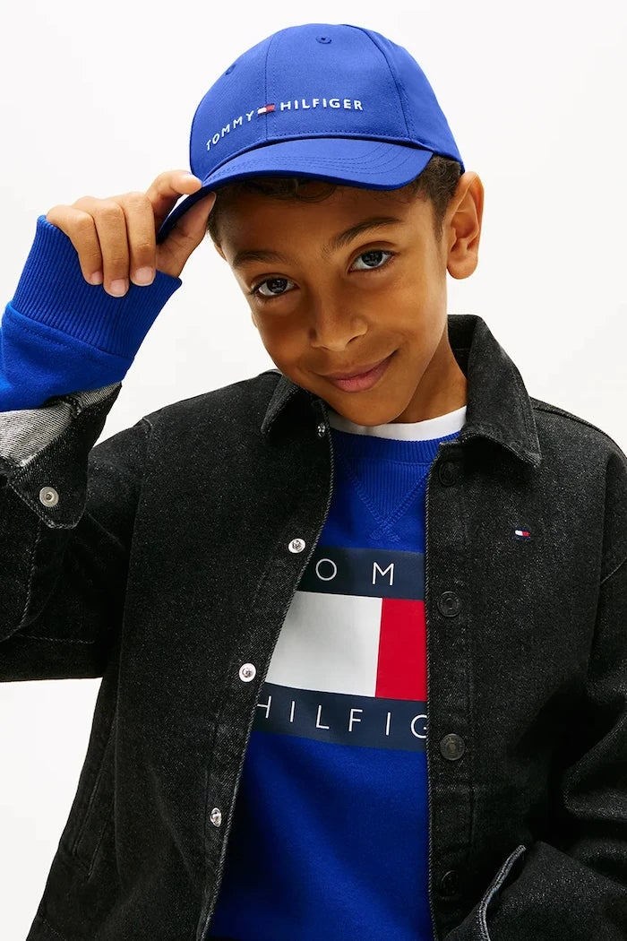 Памучна шапка с козирка Tommy Hilfiger