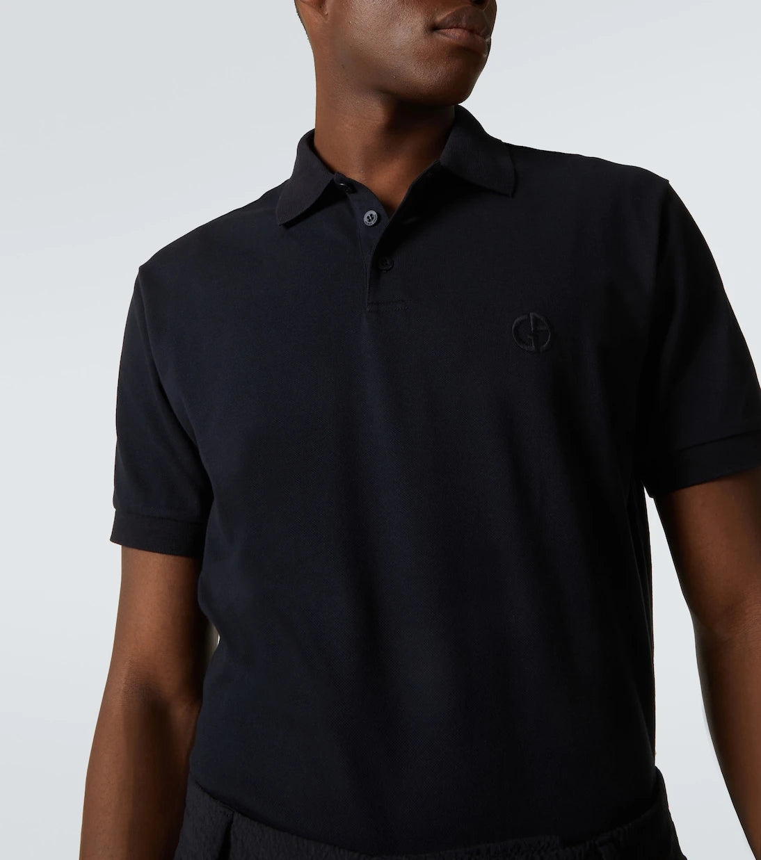 Giorgio Armani - Cotton-blend polo shirt