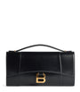 Balenciaga Black Leather Hourglass Pochette Bag