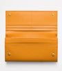 Prada Orange Large Saffiano Leather Wallet
