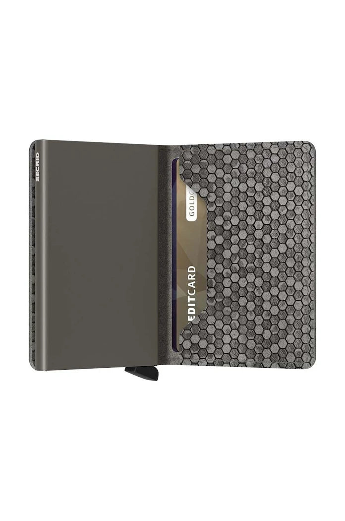 Secrid Slimwallet Hexagon Grey Cüzdan