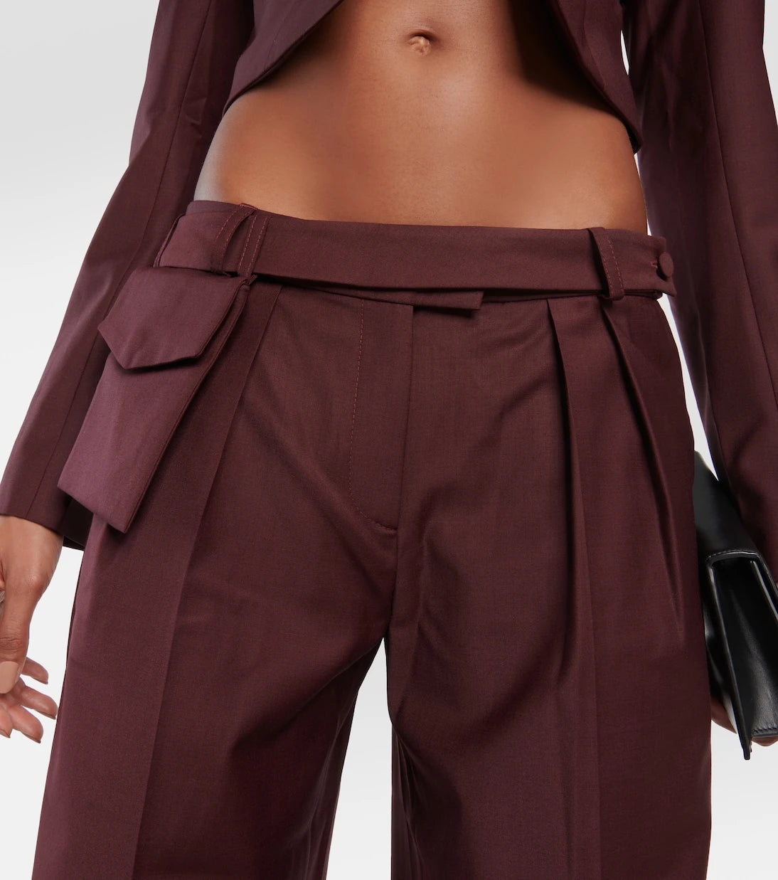 Aya Muse - Sylvia mid-rise straight wool pants