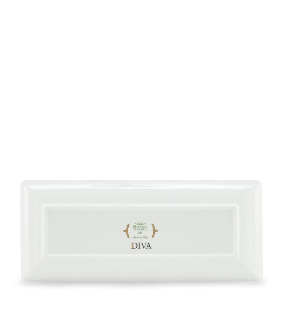 GINORI 1735 Porcelain Colonna Diva Rectangular Change Tray (28cm)