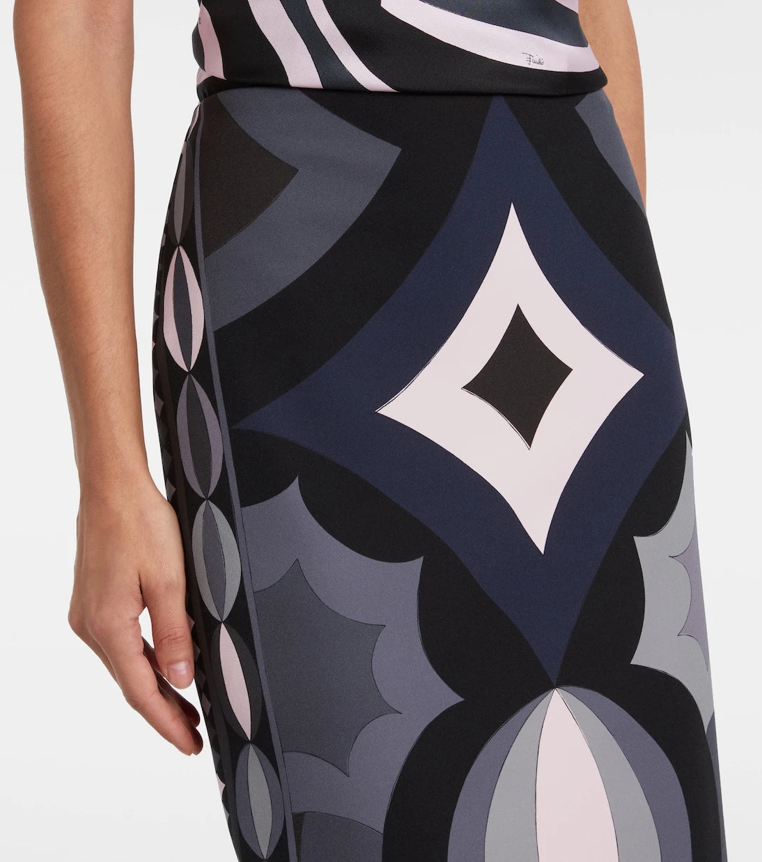 Pucci - Collane silk maxi skirt