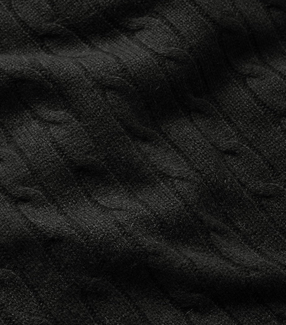 Ralph Lauren Home Cashmere Cable-Knit Throw (60cm x 60cm)