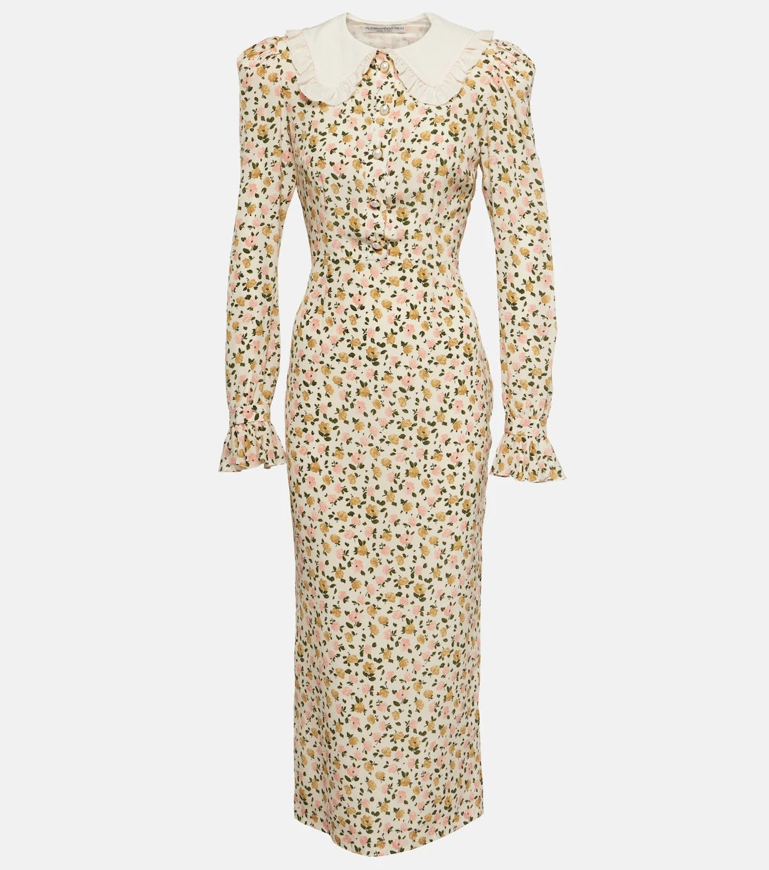 Alessandra Rich - Floral silk midi dress