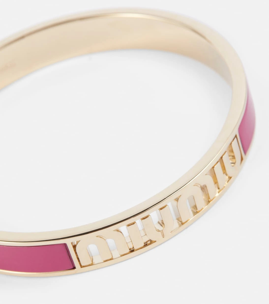Miu Miu - Logo enameled bracelet
