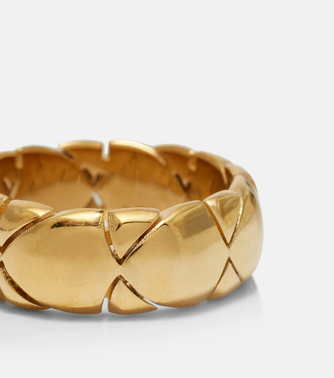 Burberry - Shield Segment gold-plated sterling silver ring