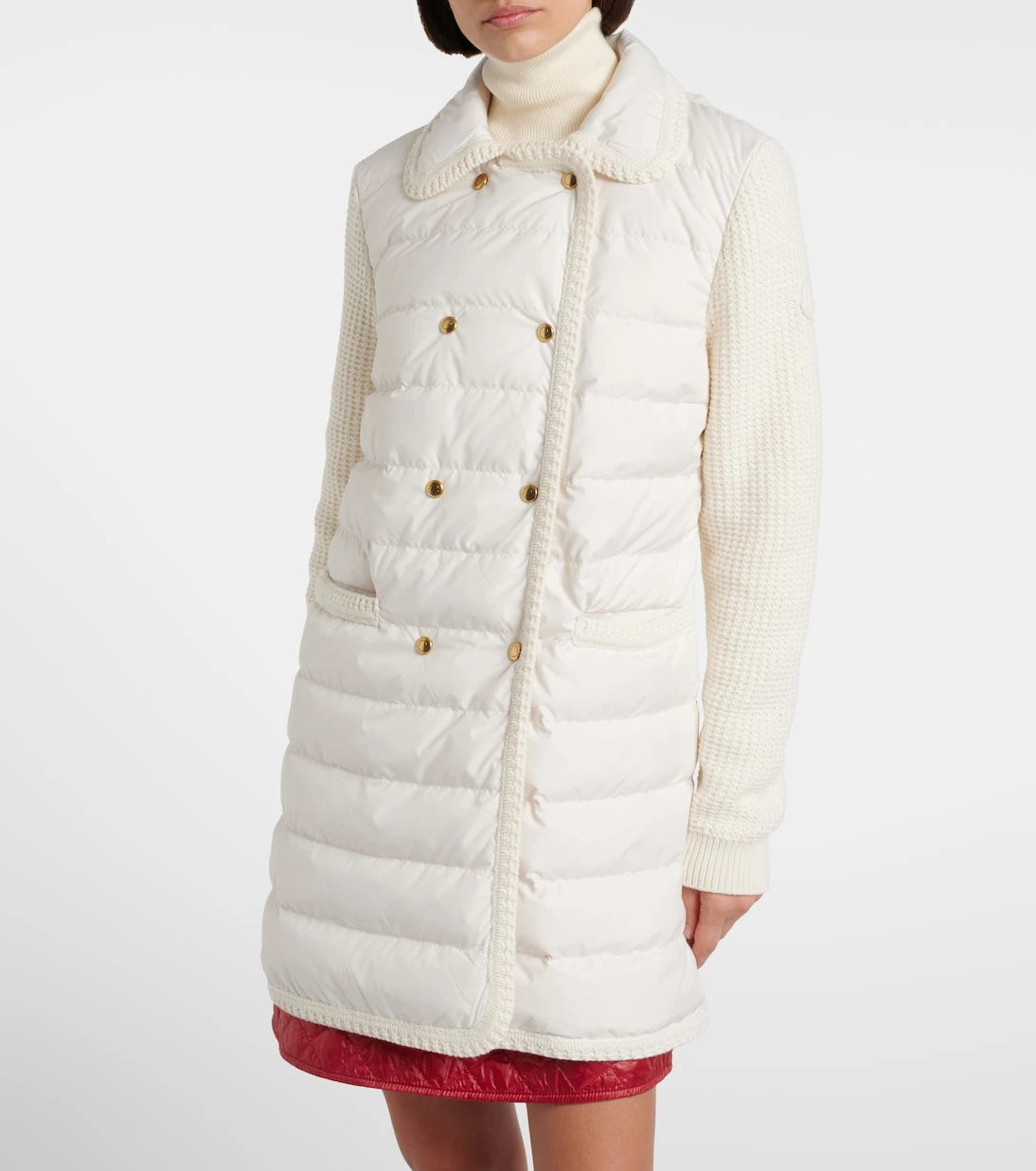 Moncler - Down-paneled wool and cashmere cardigan