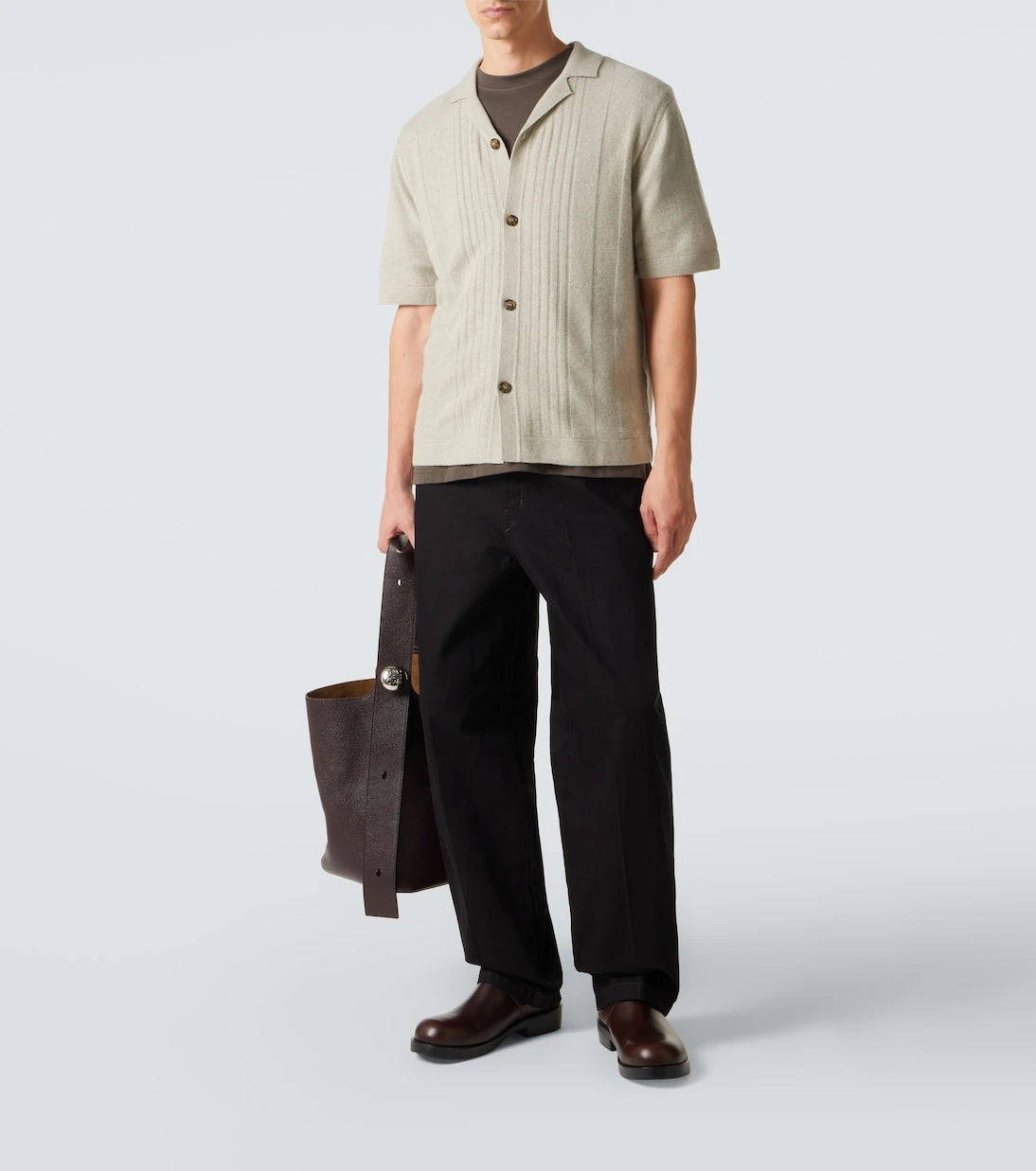 Le Kasha - Gerone knitted cashmere polo shirt