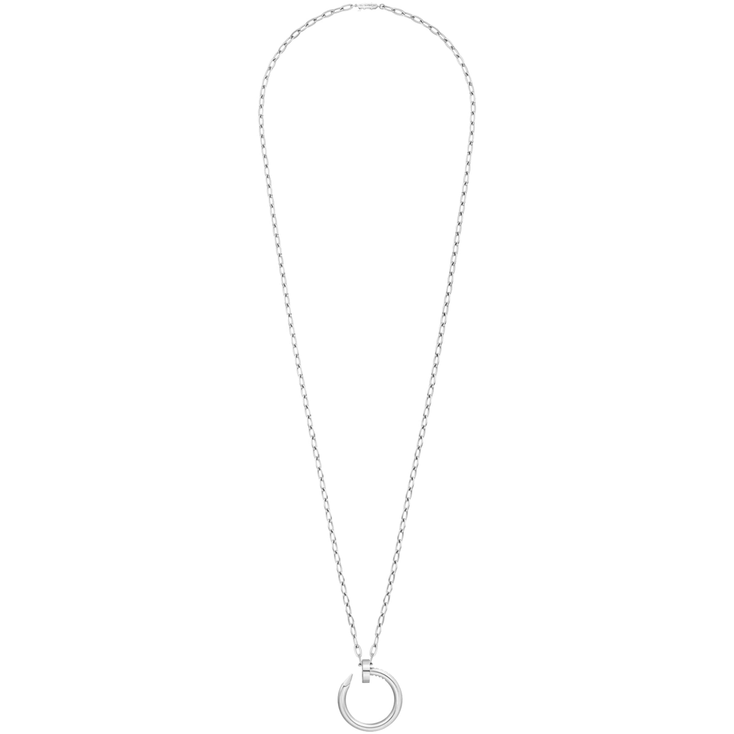 Extra-Large White Gold Juste un Clou Necklace