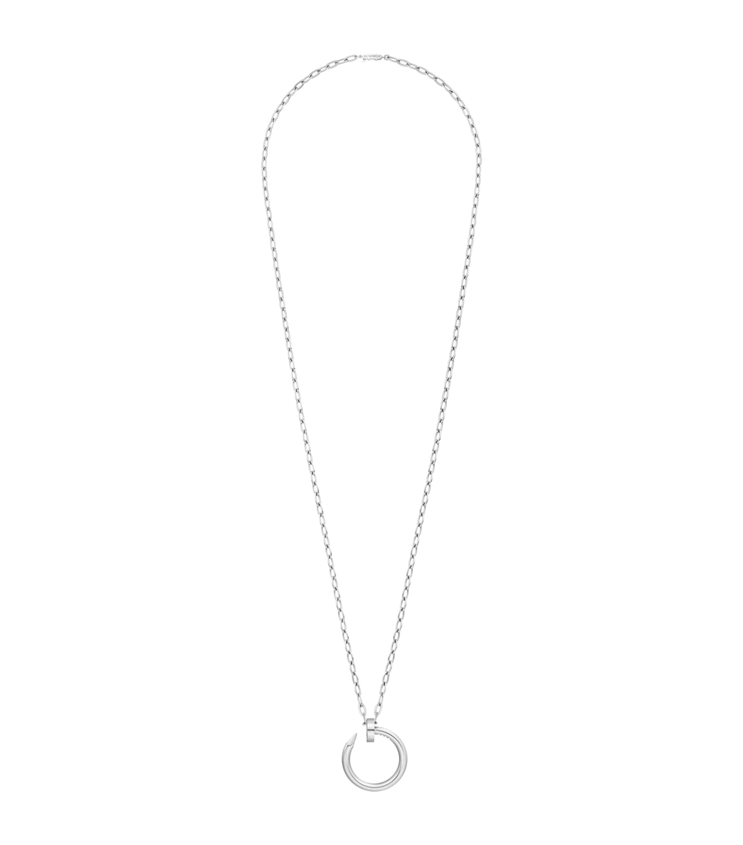 Extra-Large White Gold Juste un Clou Necklace