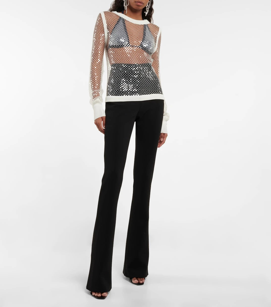 Jean Paul Gaultier - Sequined net top