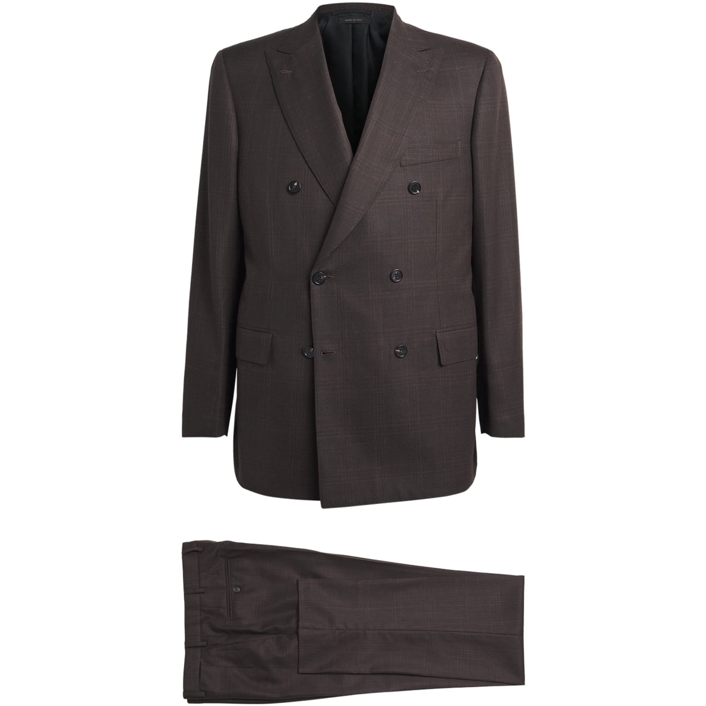 Wool Check 2-Piece Suit