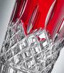 Crystal Lismore Red Vase (25cm)