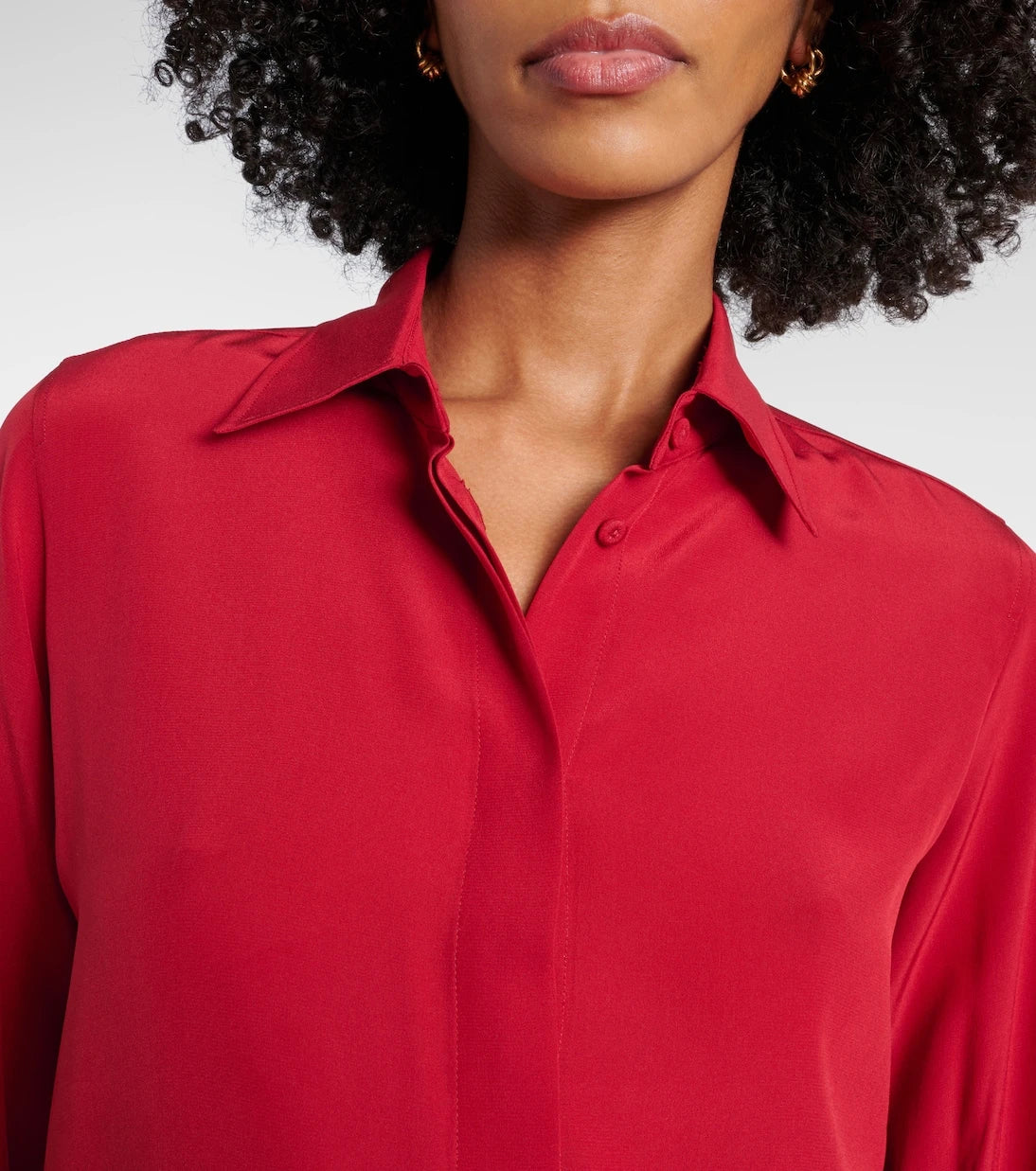 Max Mara - Apollo bow-detail silk crêpe blouse