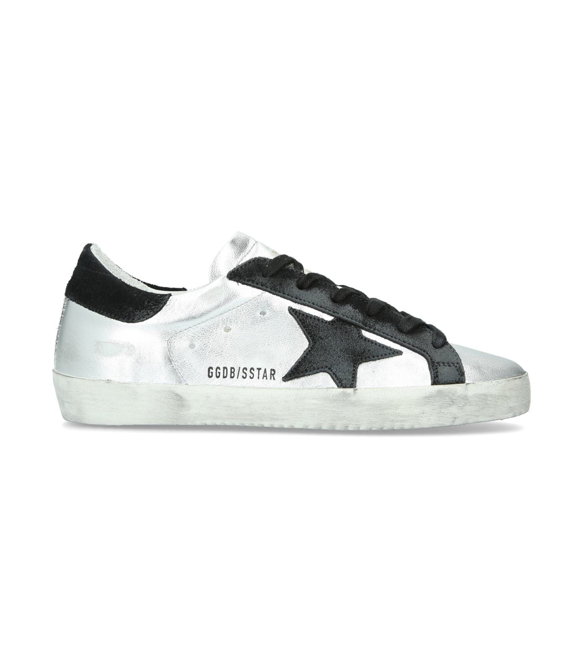 Golden Goose Silver Superstar A8 Sneakers