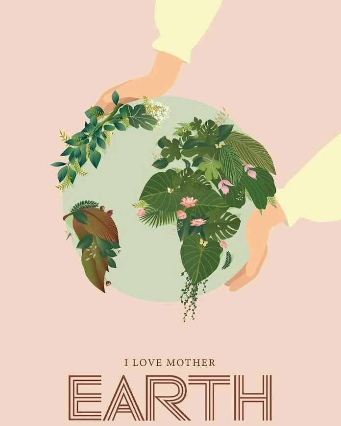 Vissevasse Постер I Love Mother Earth 50x70 cm