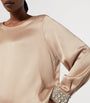 Satin Embellished Liguria Blouse