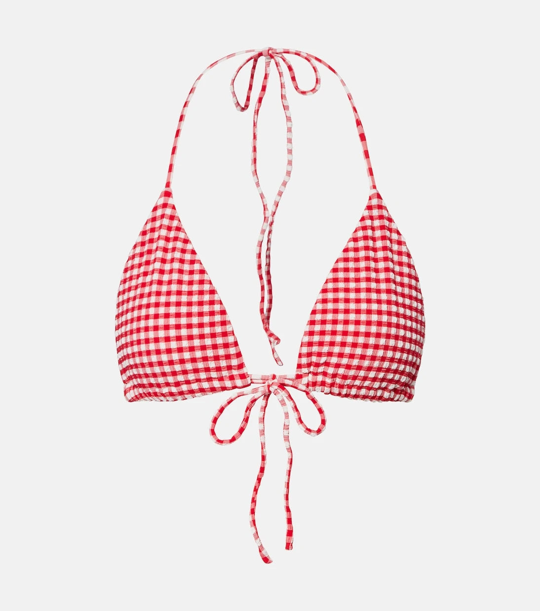 Montce - Emma gingham seersucker bikini top