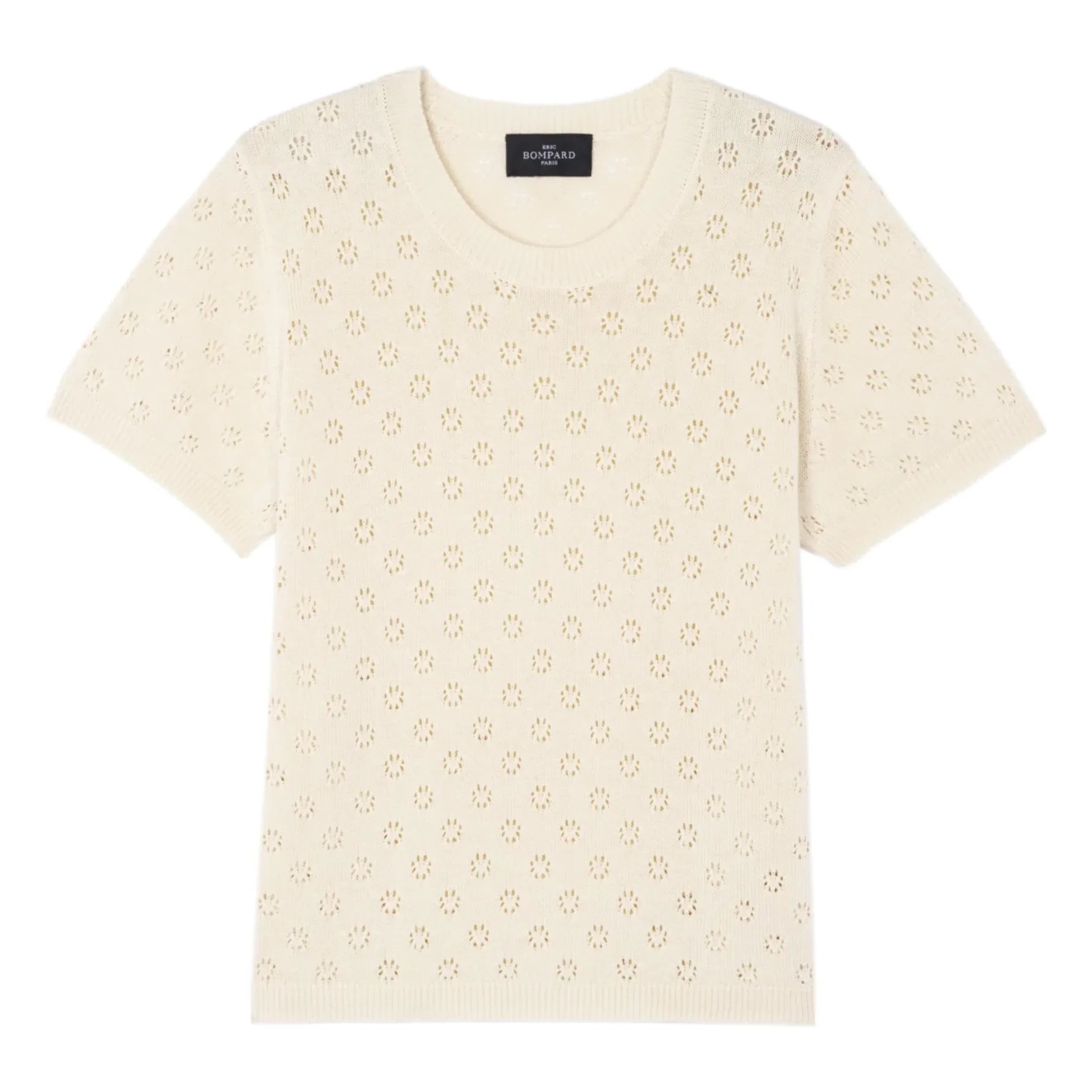 Bompard - Pointelle Silk and Cotton Sweater | Natural