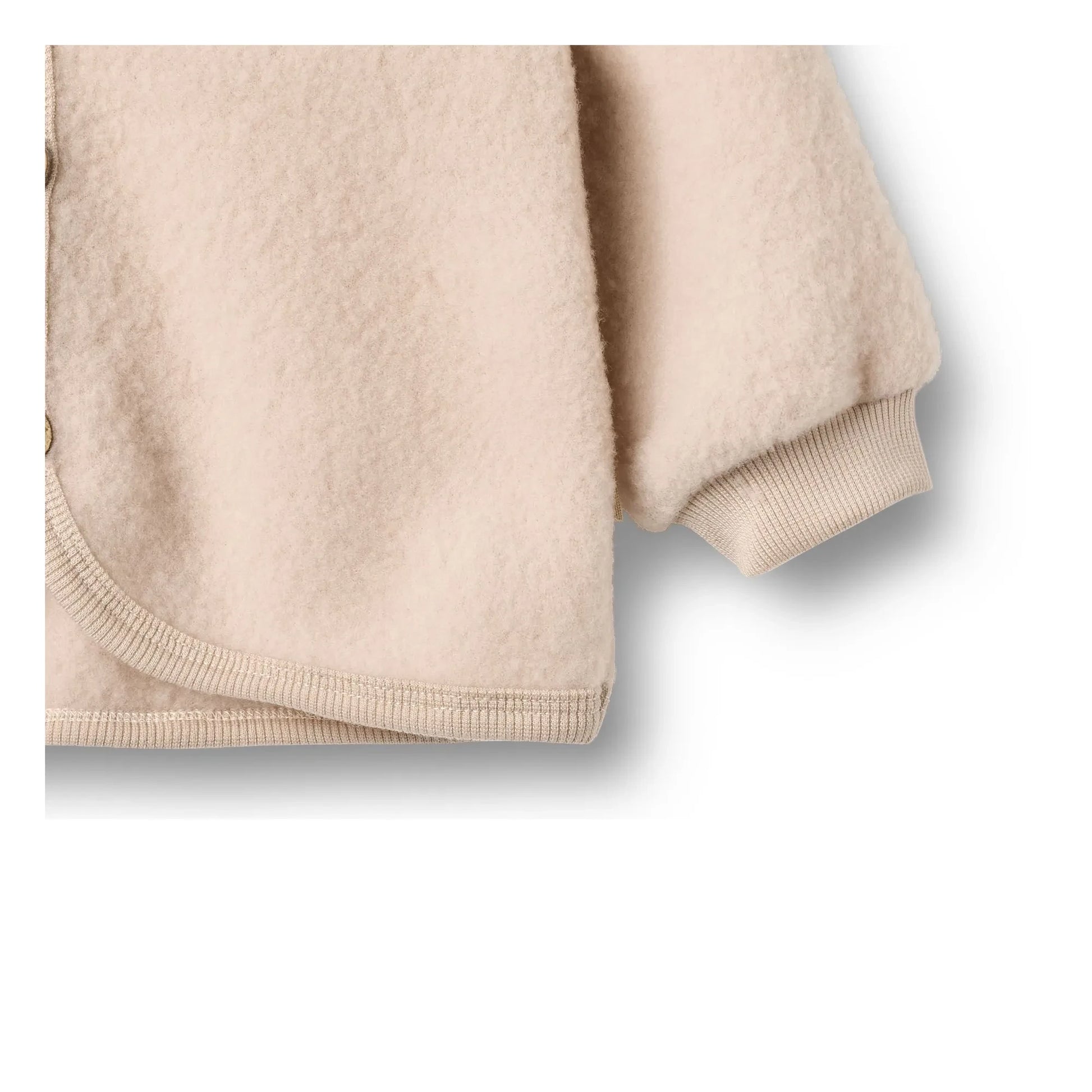 Wheat - Cardigan Kari Merino wool | Powder pink