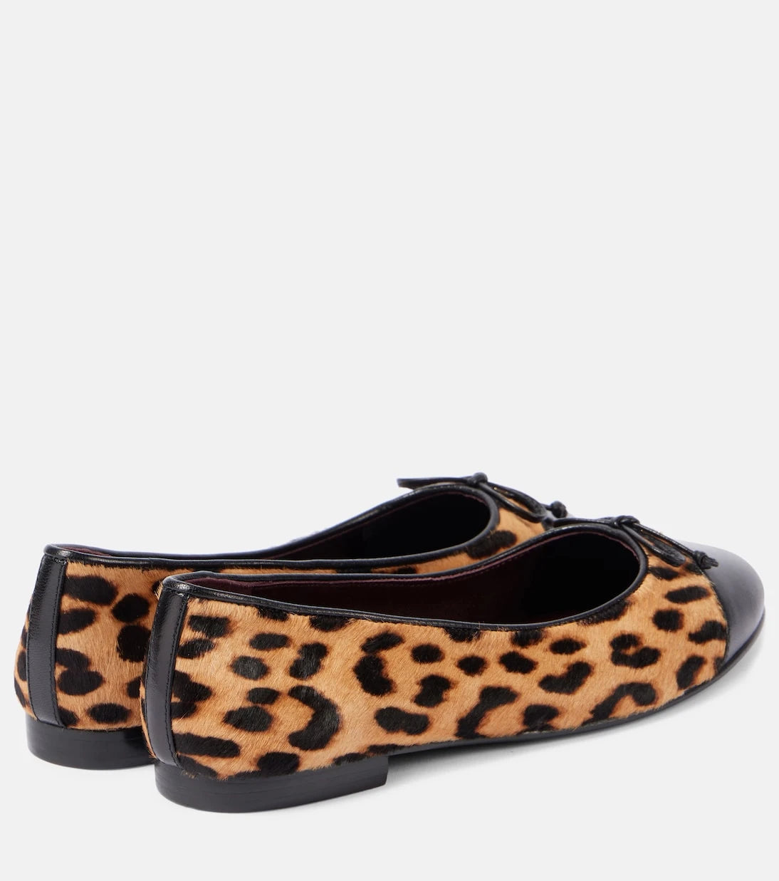 Tory Burch - Leopard-print calf hair and leather ballet flats