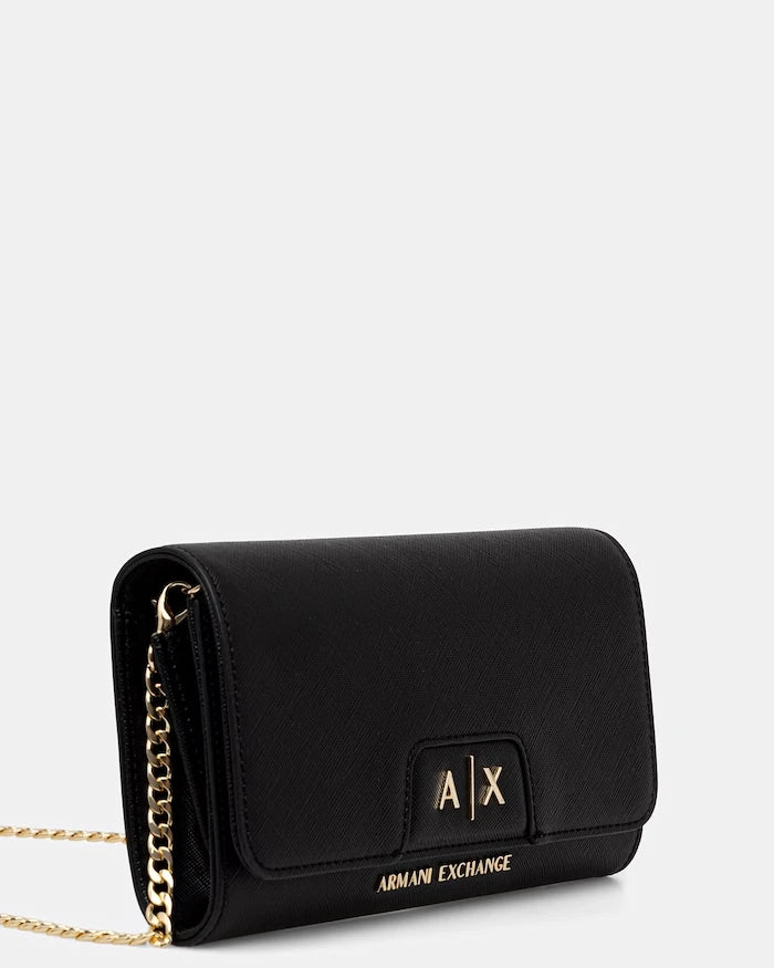 Armani Exchange suni deri kadın clutch çanta