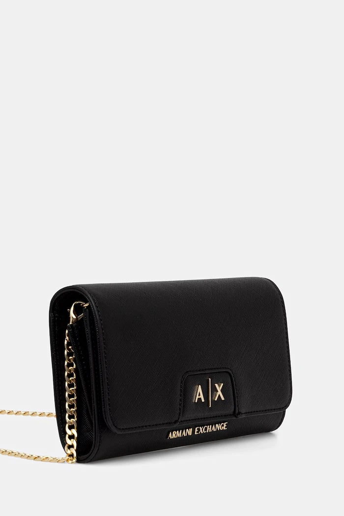 Armani Exchange suni deri kadın clutch çanta