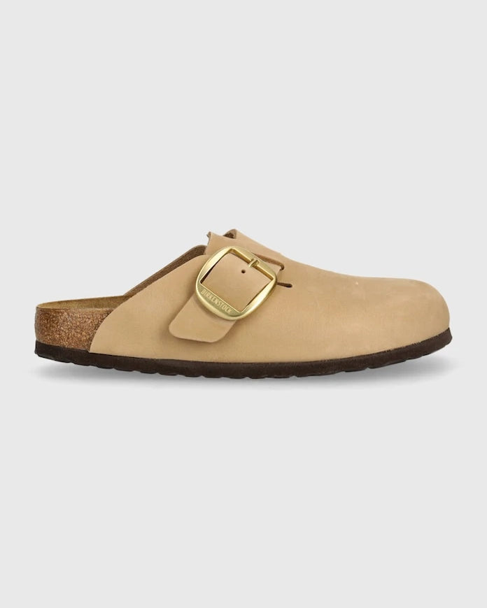 Чехли от набук Birkenstock Boston Big Buckle