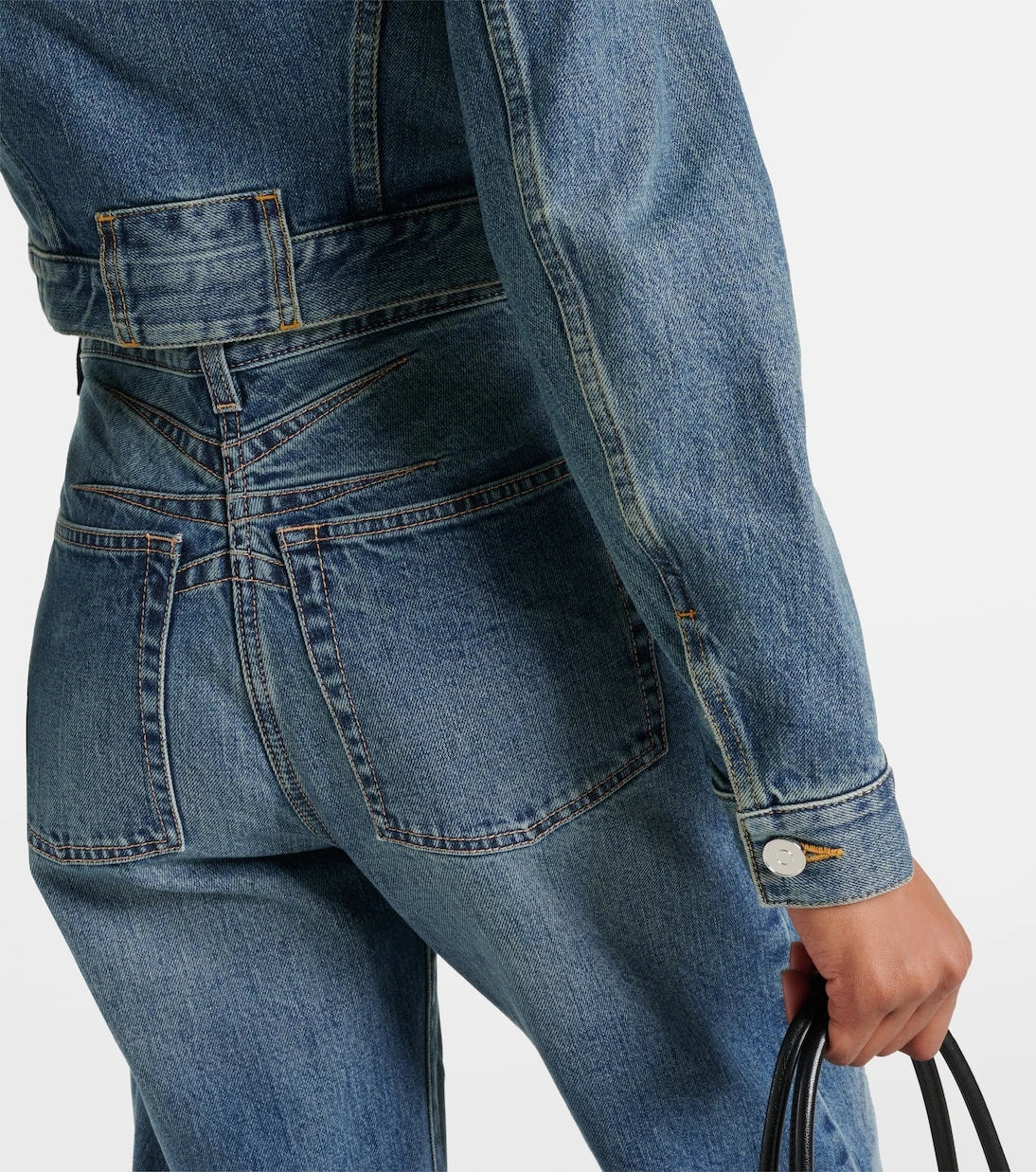 Alaïa - Cropped denim jacket