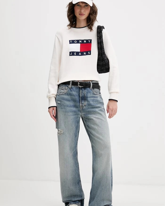 Tommy Jeans rahat kesim kadın jean pantolon