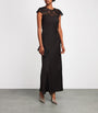 ME+EM Brown Lace-Trim Maxi Dress