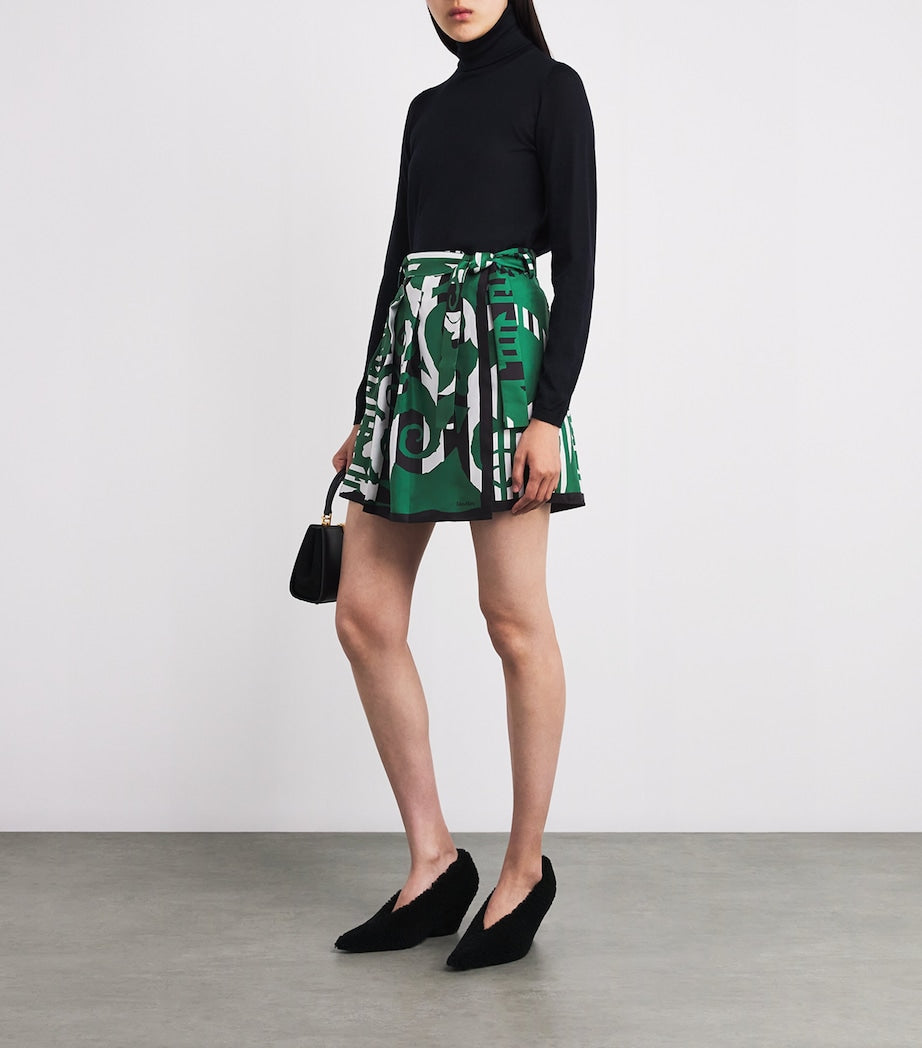 Silk Midi Skirt