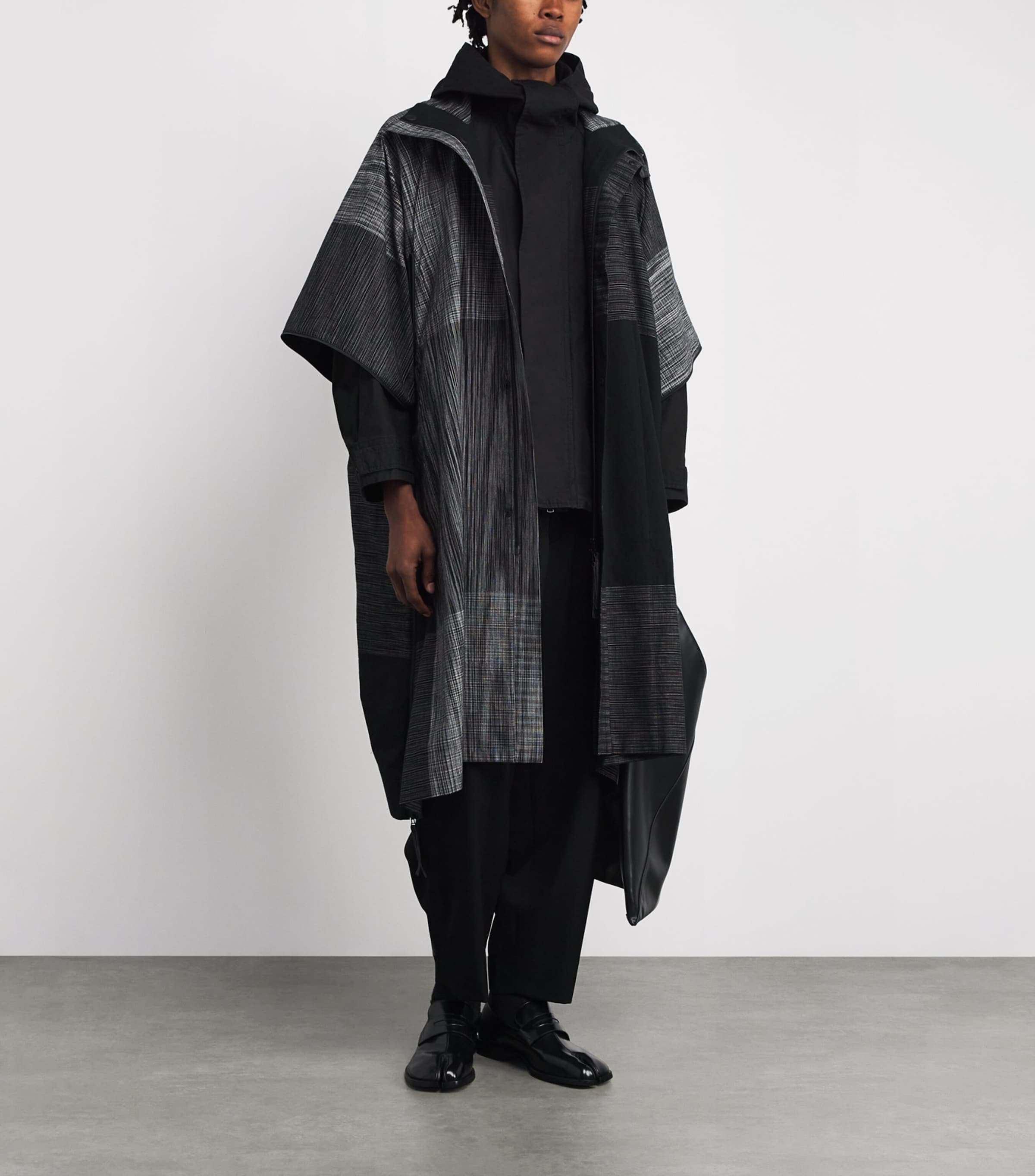 IM MEN Black Hooded Jacket