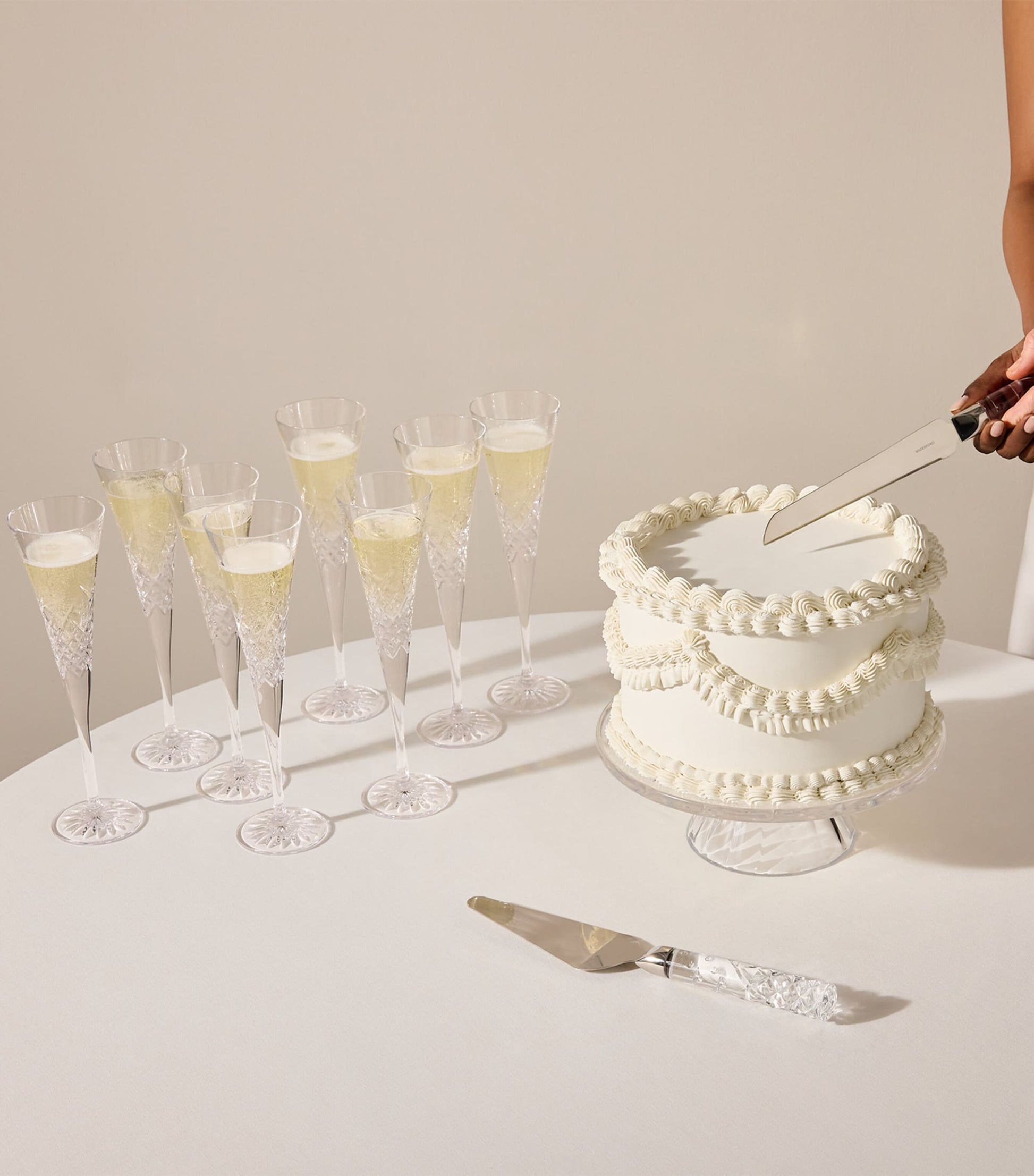 Crystal Celebrations Cake Knife and Server