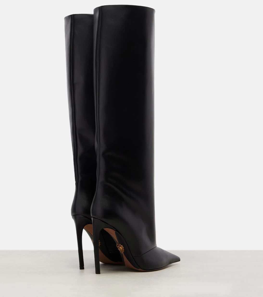 Dolce&Gabbana - Leather knee-high boots