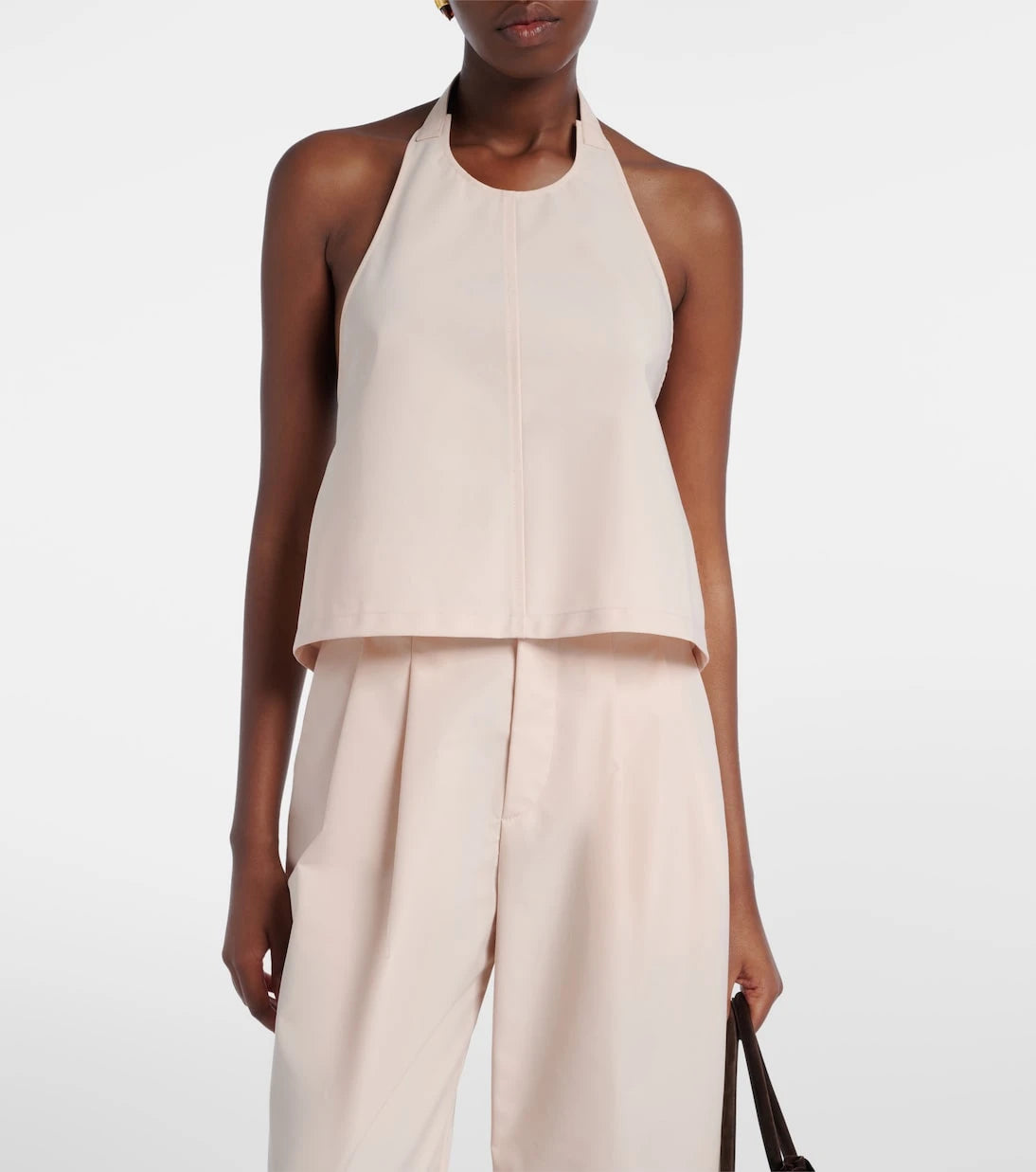 Wardrobe.NYC - Halterneck cotton-blend top