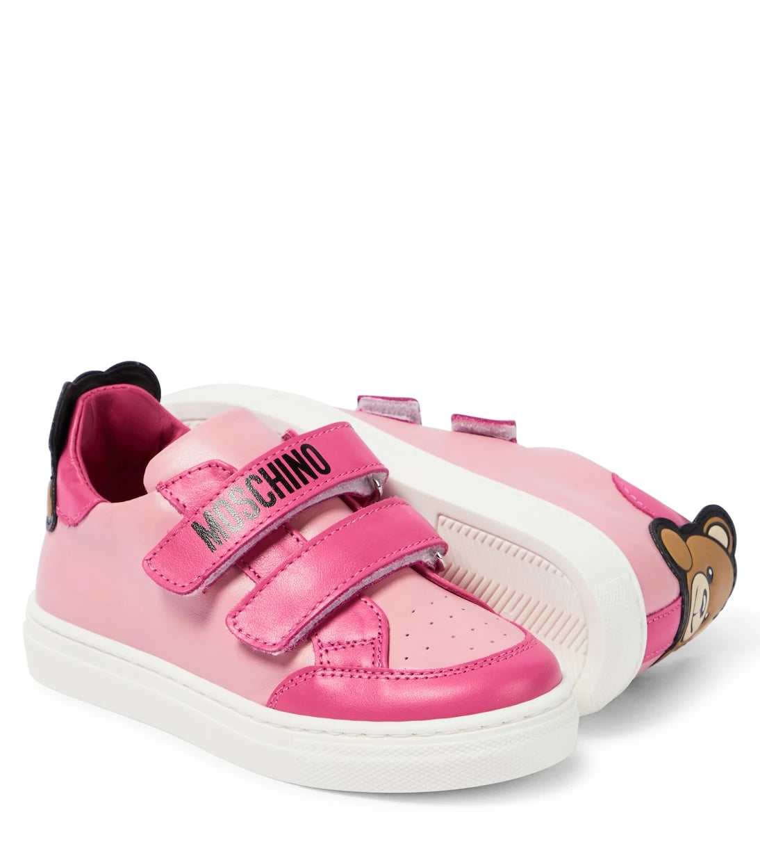 Moschino Kids - Teddy Bear leather sneakers