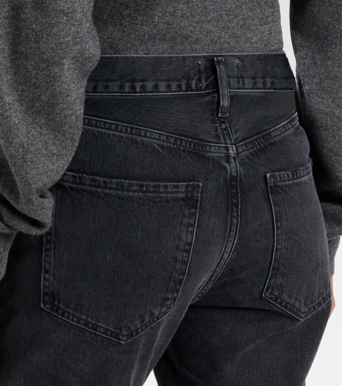 Agolde - Riley high-rise cropped straight jeans