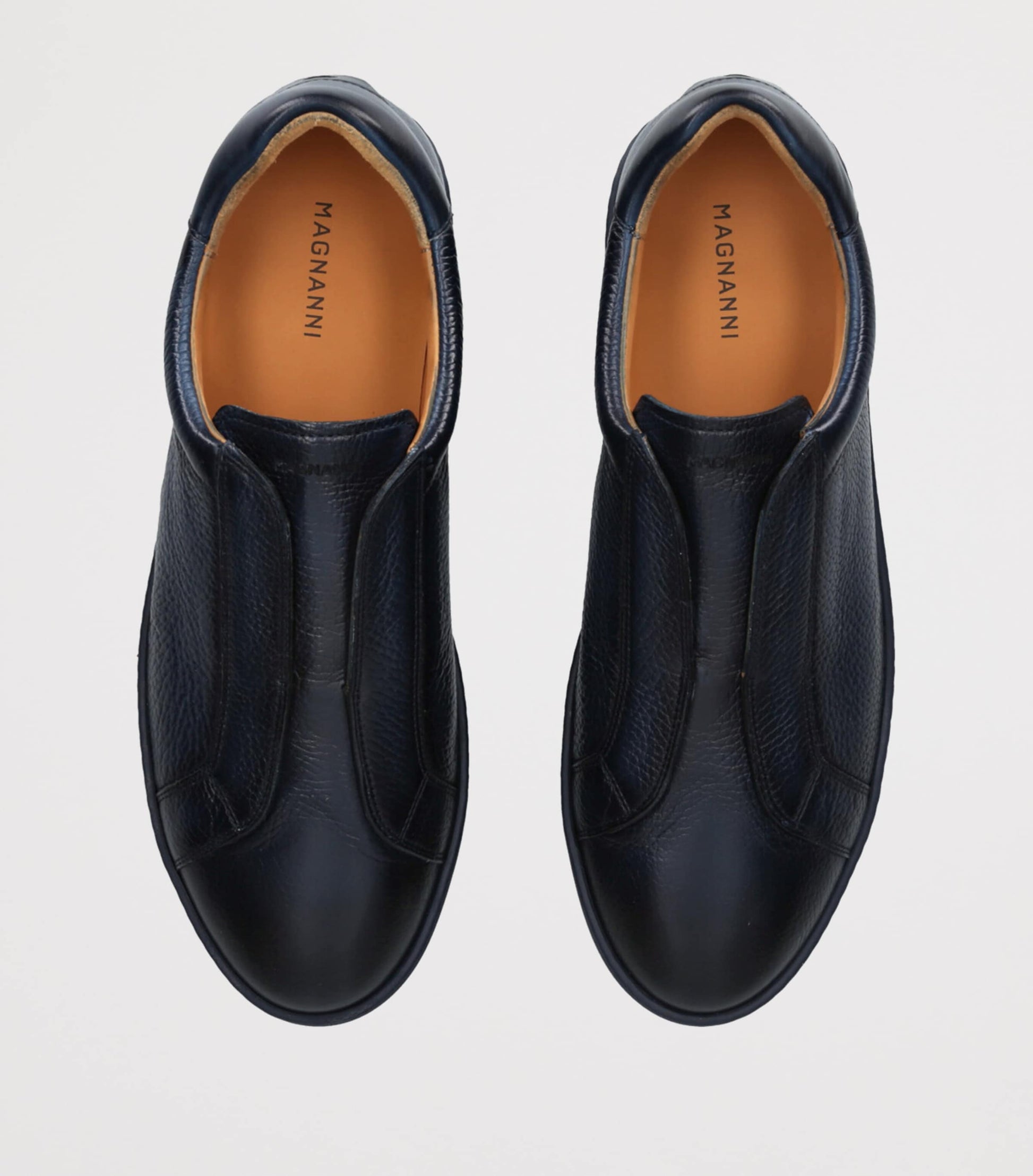 Leather Laceless Sneakers