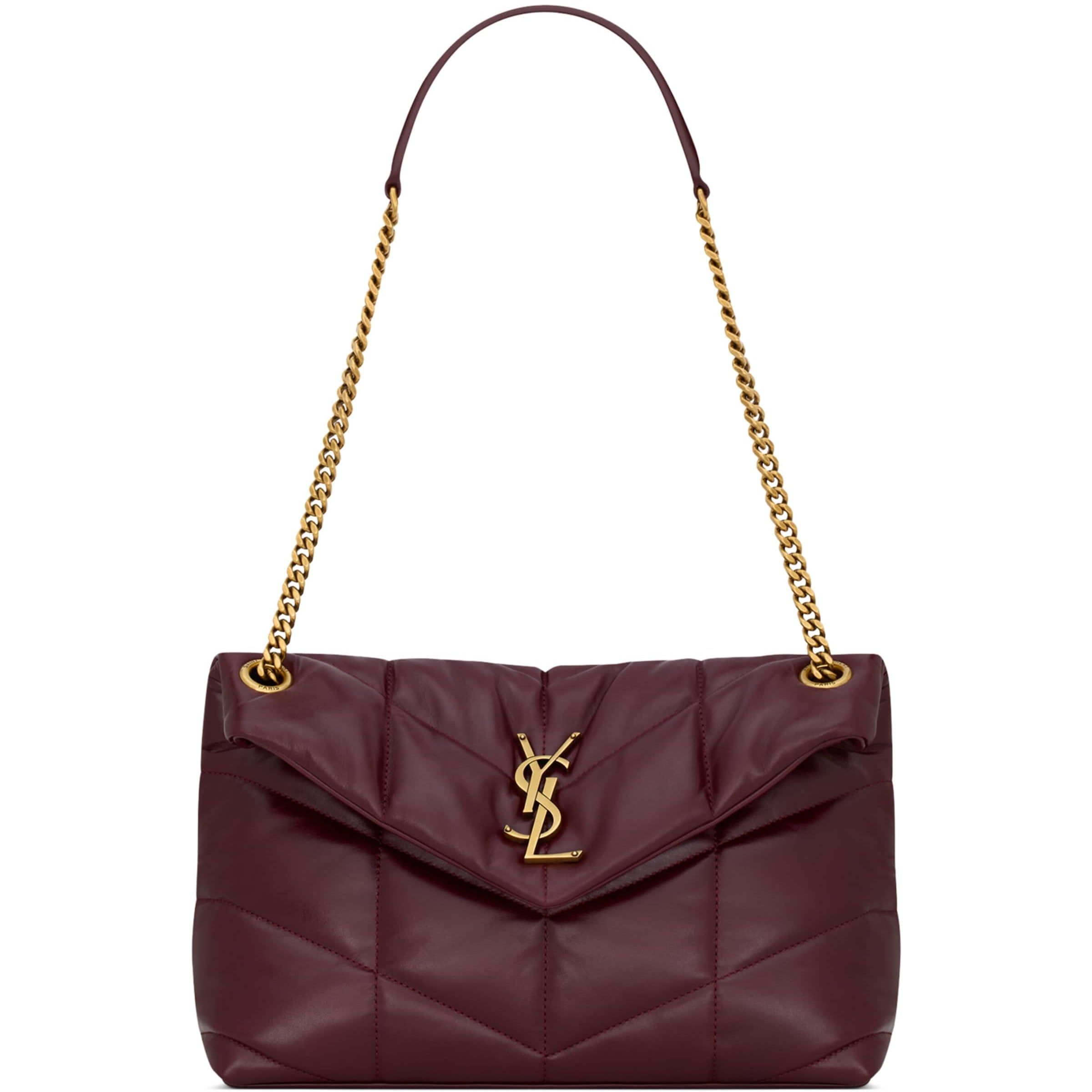 Saint Laurent Red Small Puffer Shoulder Bag