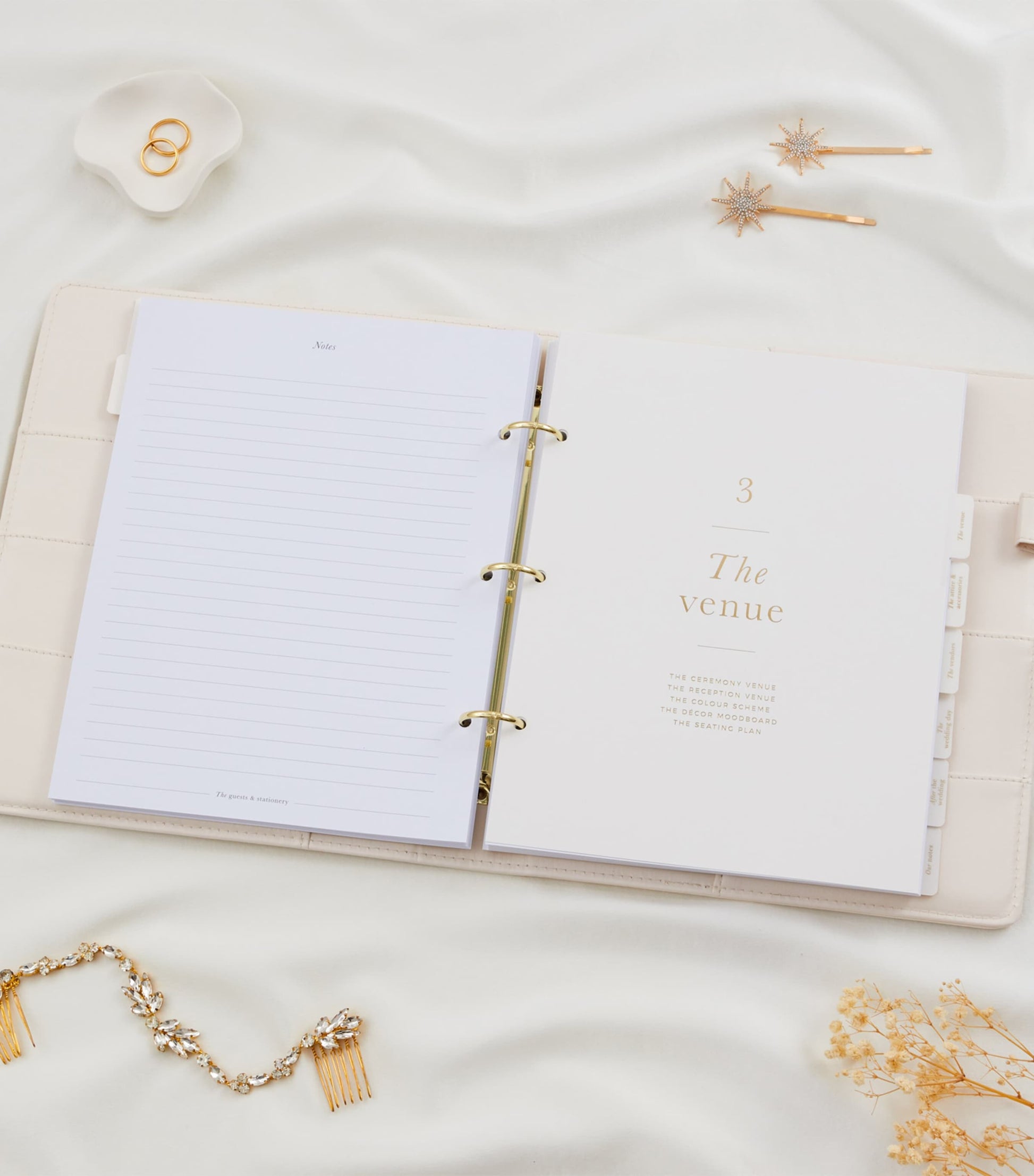 Blush and Gold Our Wedding Planner Binder