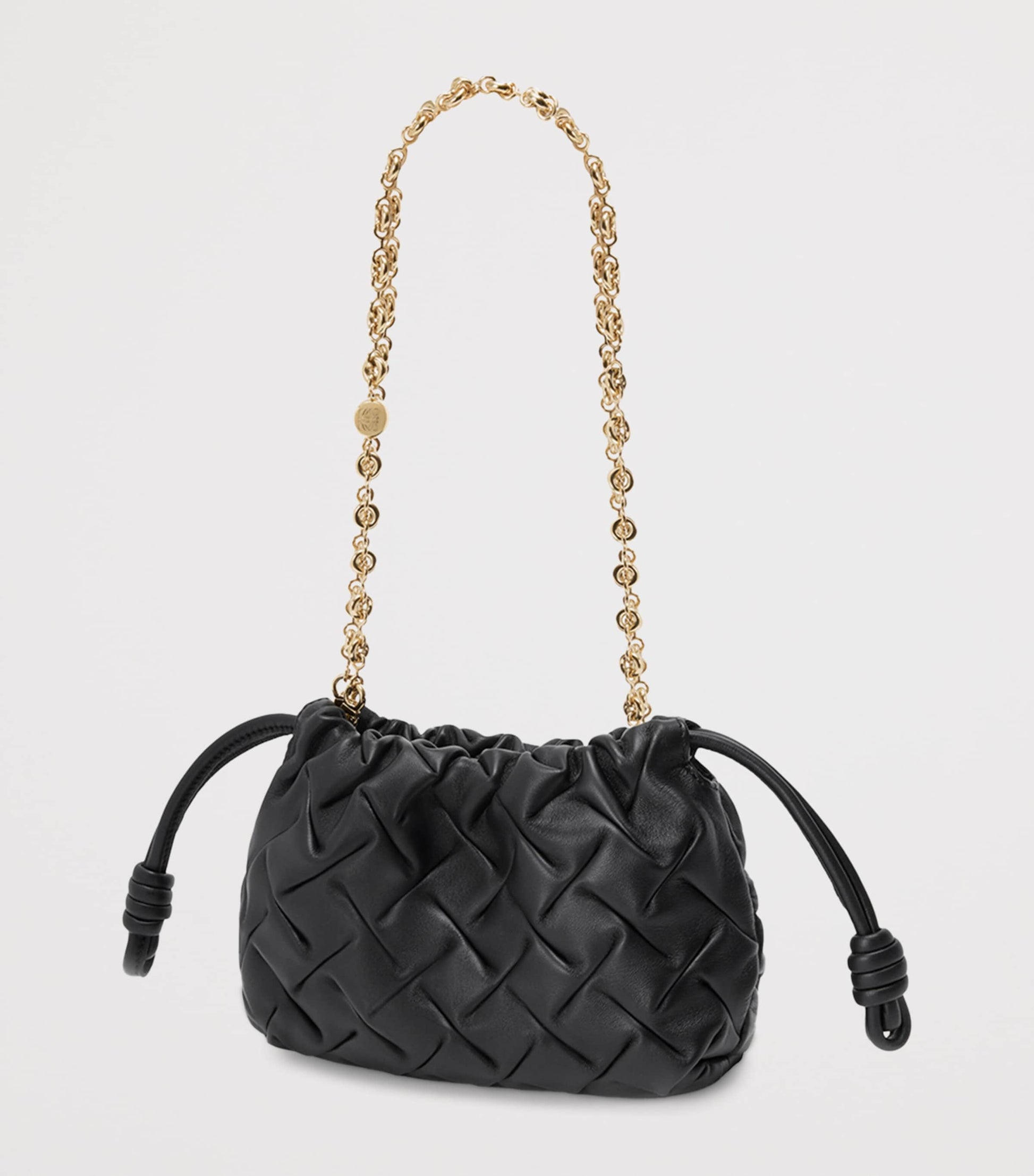 LOEWE Mini Pinched Leather Flamenco Purse