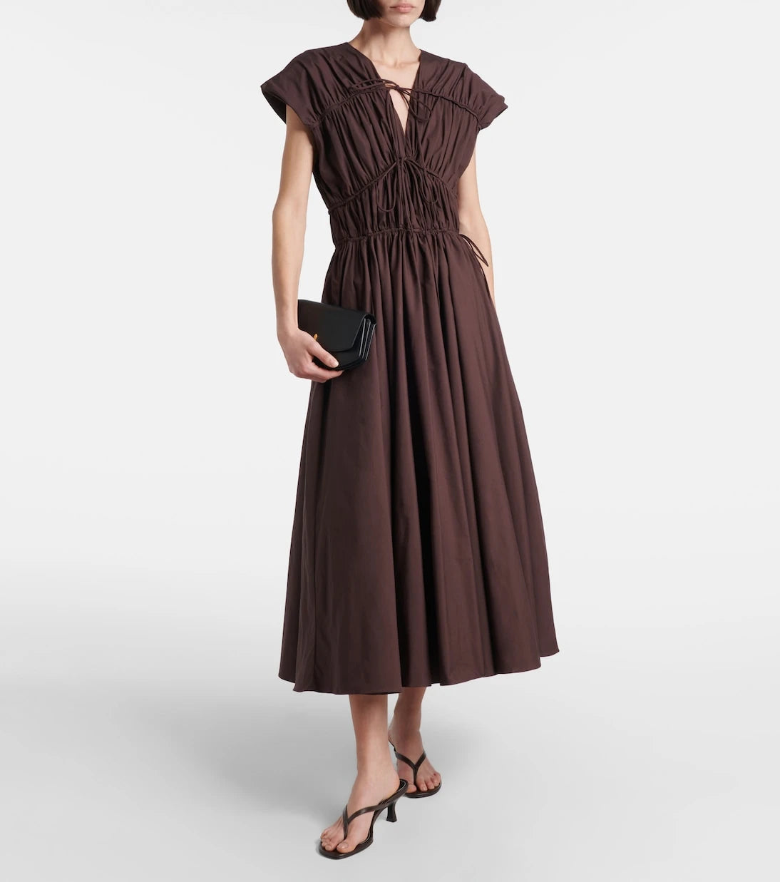 Tove - Ceres gathered cotton midi dress